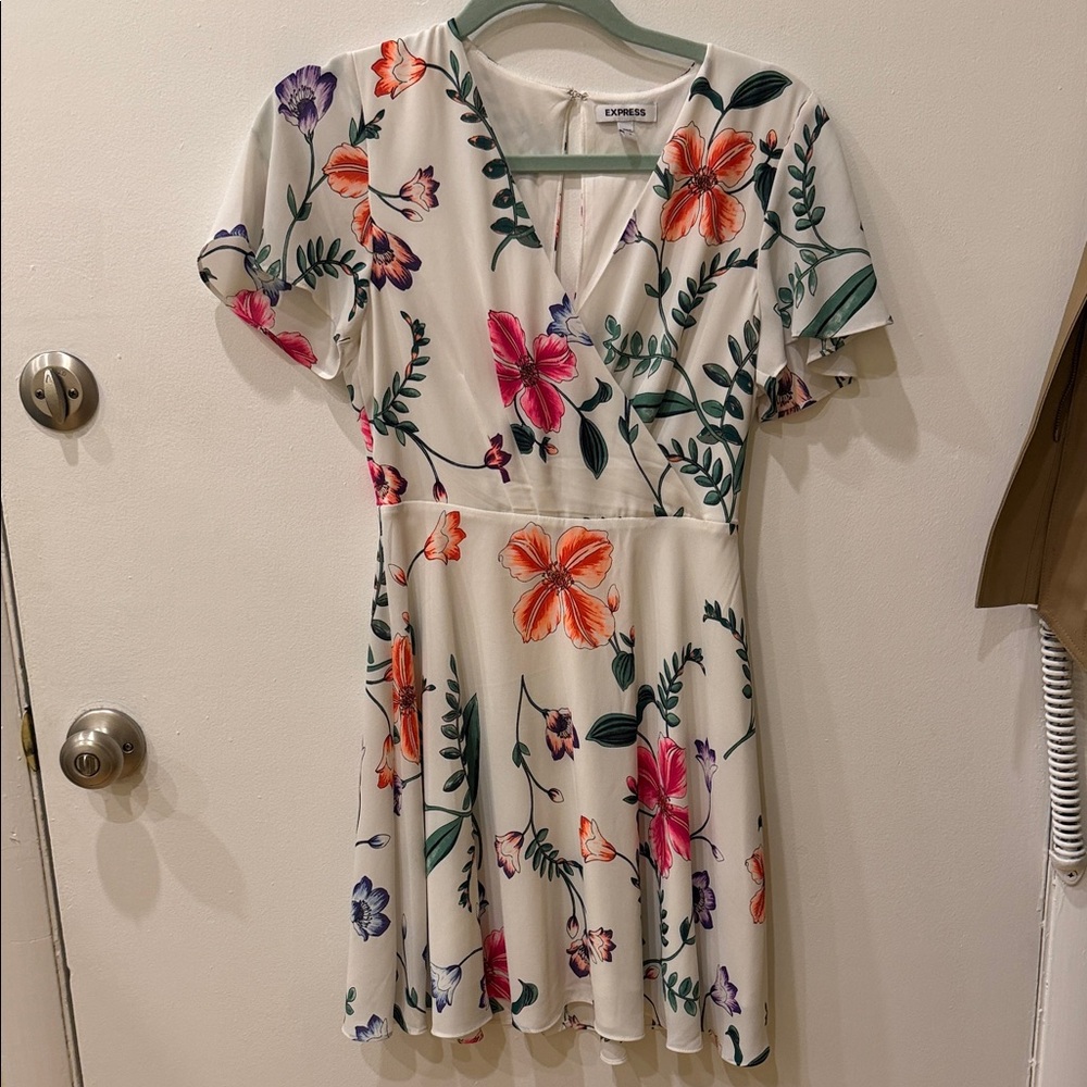 Express Multicolor Floral Dress